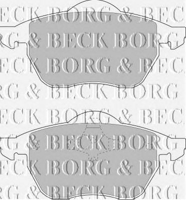 BORG & BECK bbp1575 -  Комплект тормозных колодок, дисковый тормоз